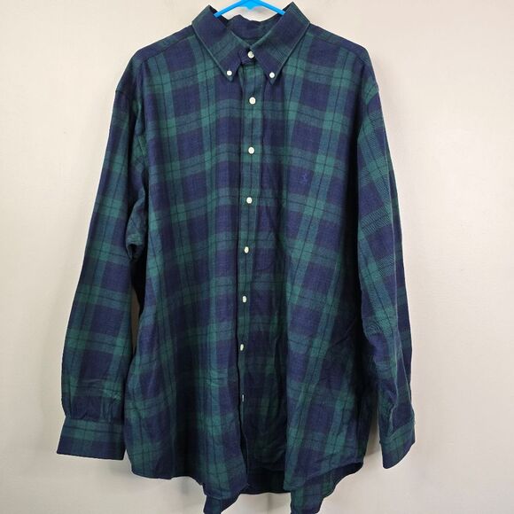 Ralph Lauren Mens Long Sleeve Button Down Performance Flannel 2XB - Picture 1 of 6